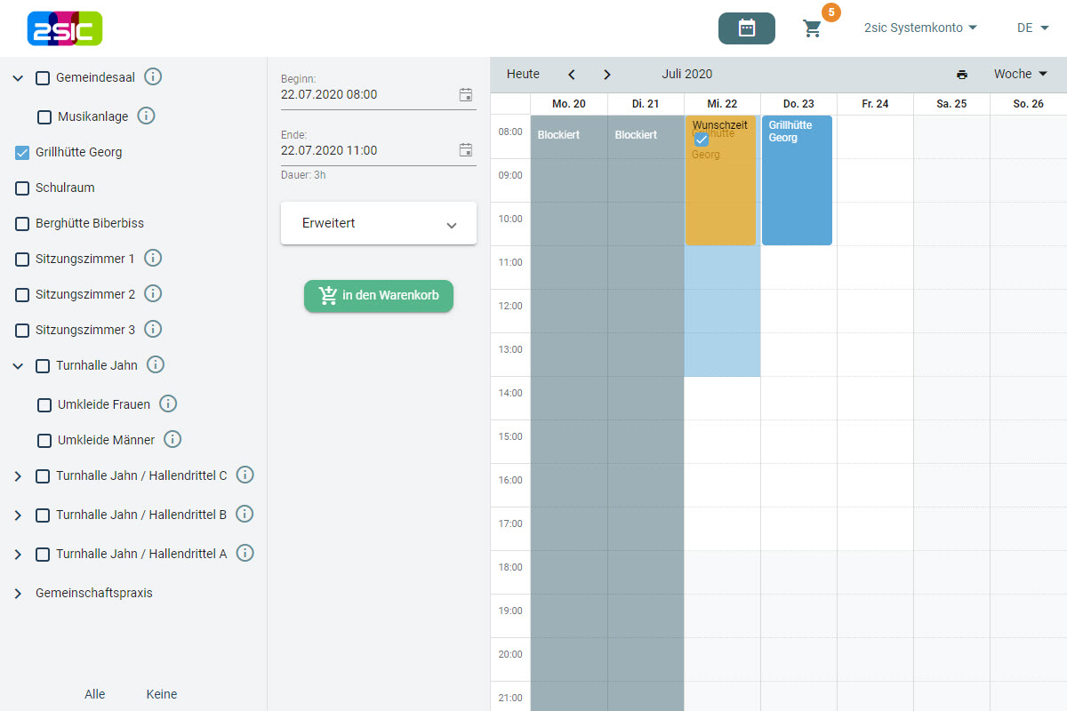 Buchungsanfrage trotz Hinweis